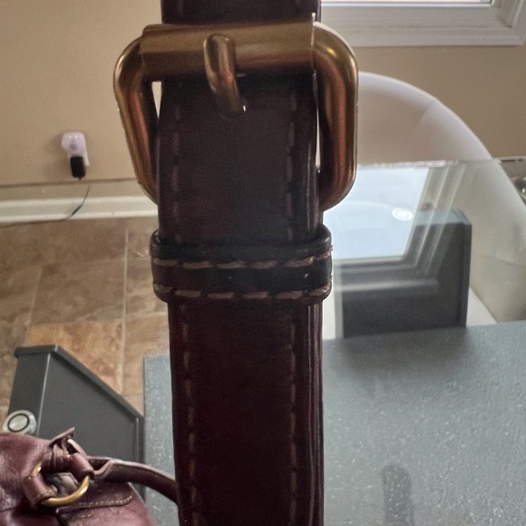 Frye leather Melissa satchel with shoulder strap. FR2027 - Picture 14 of 15